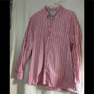 Pink and Red striped button down Old Navy Shirt